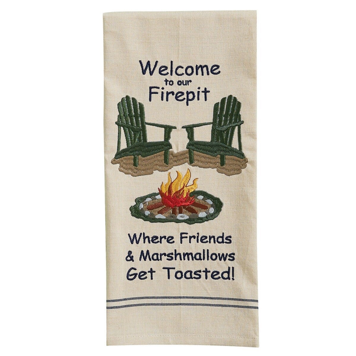 Park Design Welcome to Our Firepit Dishtowel