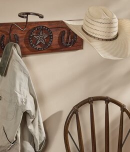 Park Design Horseshoe Hat Rack 24Wx175Dx13H