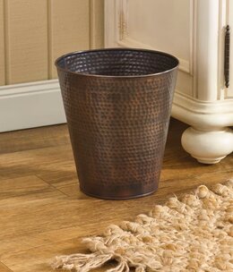 Park Design Hammered Copper Finish Wastebasket