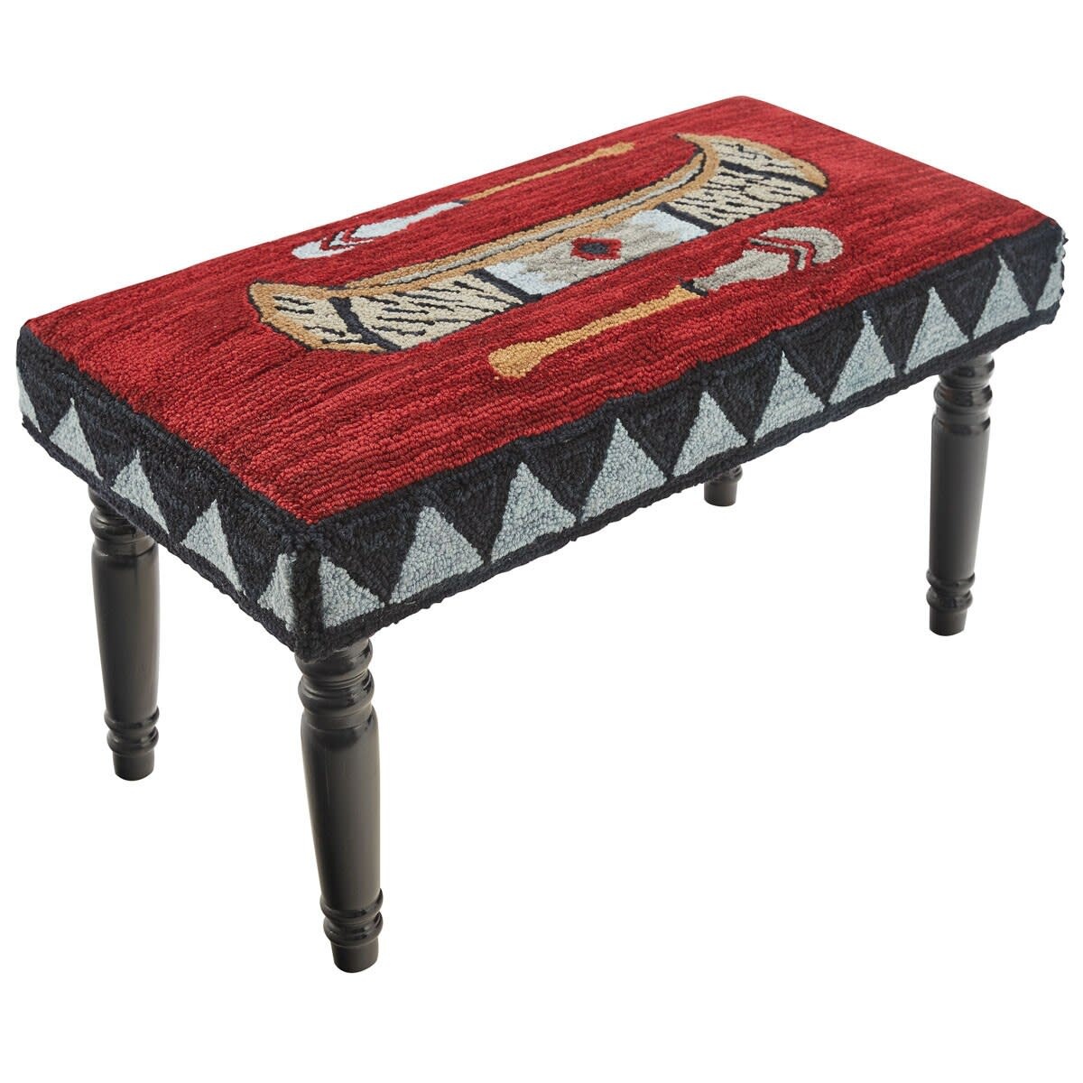 Park Design Wilderness Canoe Hooked Bench 32Wx16Dx16H