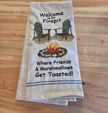 Park Design Welcome to Our Firepit Dishtowel
