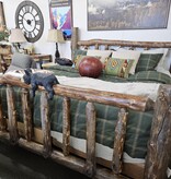 MCE Industries Pintler Range KING Log Bed w/Bears