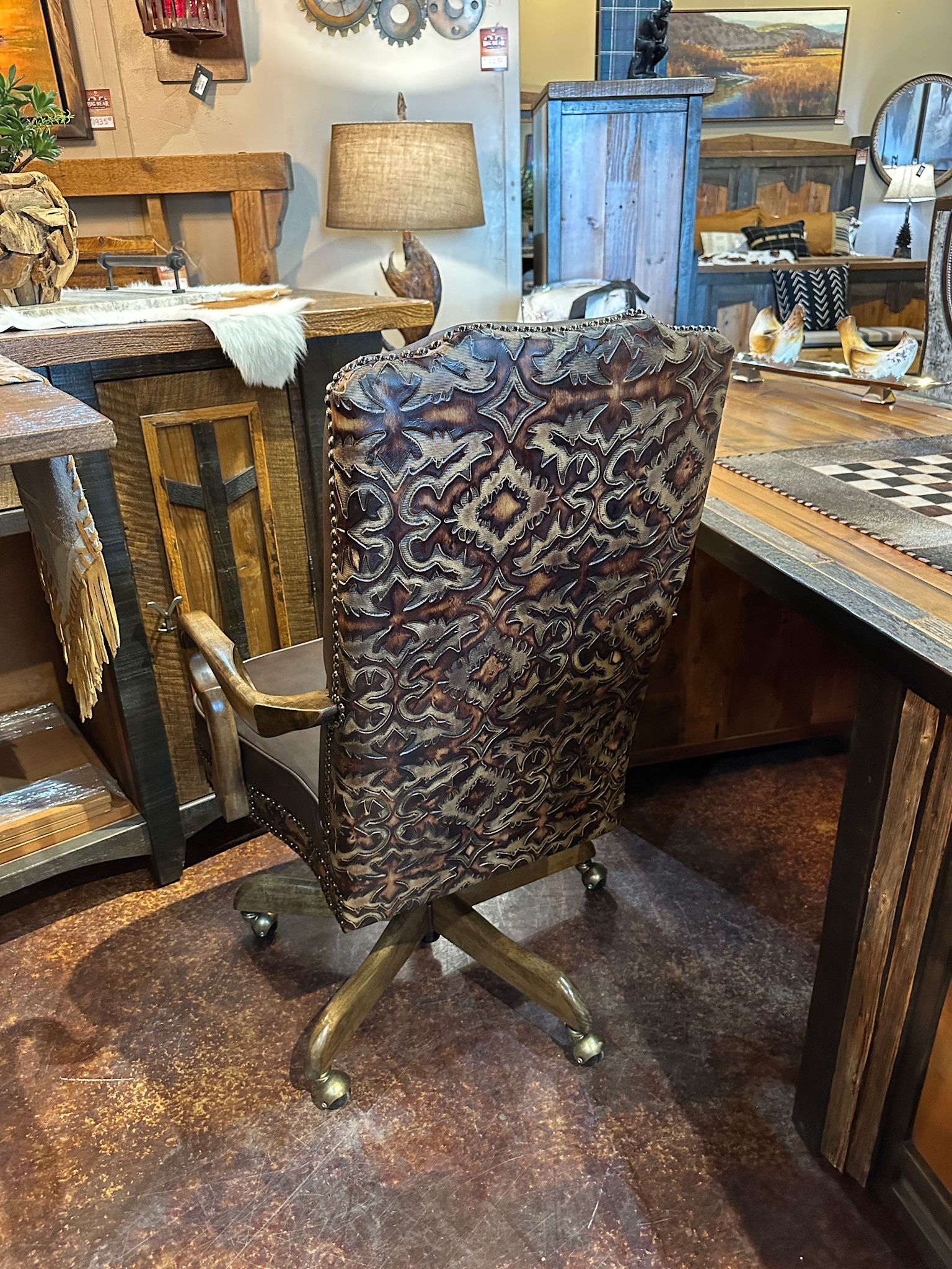 MCE Industries Leather Upholstered Office Chair (MCE)