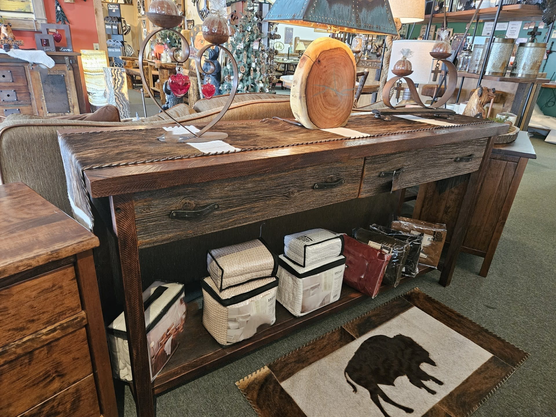 Bozeman Bozeman 2Dwr/Shelf Sofa Table 72x20x36