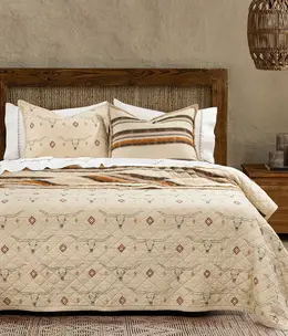 Hiend Maverick Longhorn 3 pc Quilt Set-QUEEN