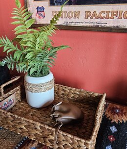 D&W Silks Fern in Ceramic Planter 13.5Dia x 16H