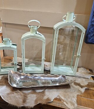 Melrose Aqua Lantern -LARGE-21H