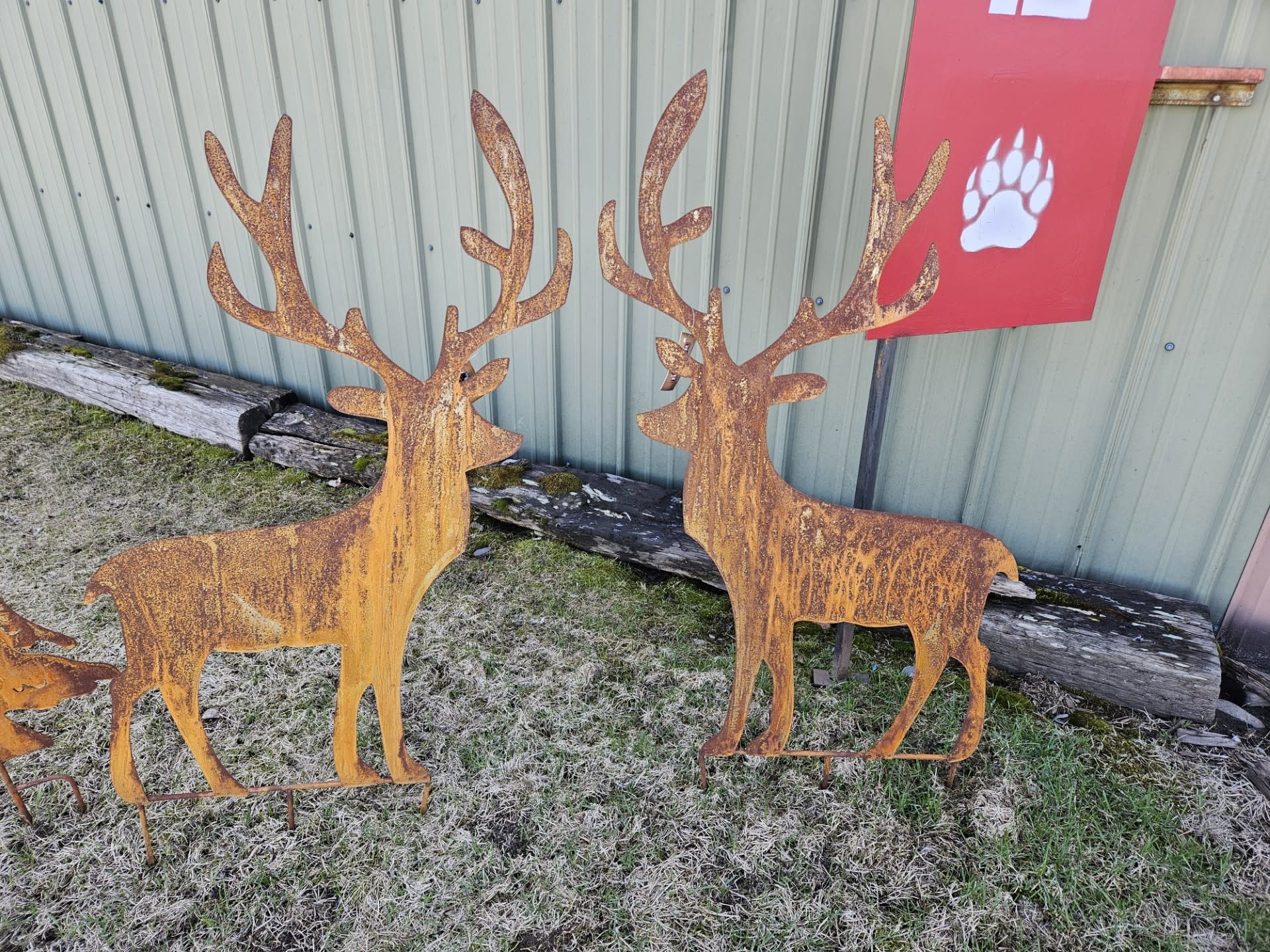Melrose Metal Deer Cut Out Stake-49"H