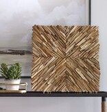 Uttermost Outland Wood Wall Decor 24x24x3
