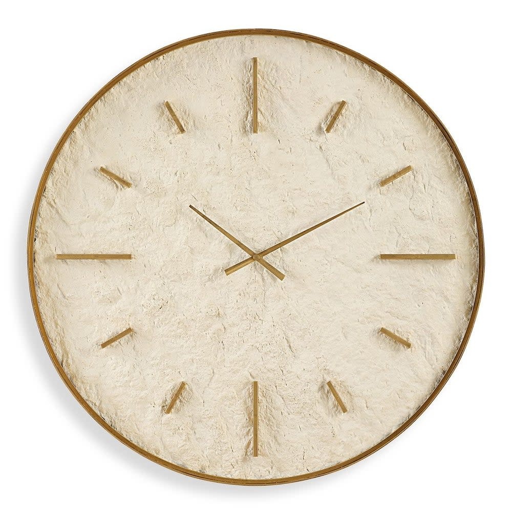Uttermost Stone Serenity Clock 35Dia x 2D