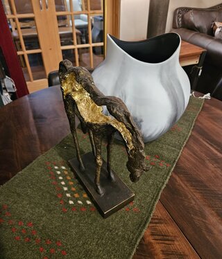 Uttermost Openly Grazing Horse Sculpture 13x13x4D