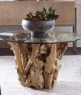 Uttermost Driftwood Coffee Table  36Dia x  18H