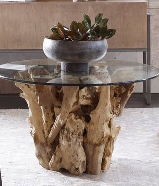 Uttermost Driftwood Coffee Table  36Dia x  18H