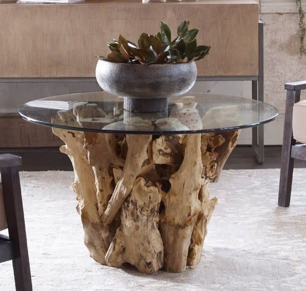 Uttermost Driftwood Coffee Table  36Dia x  18H