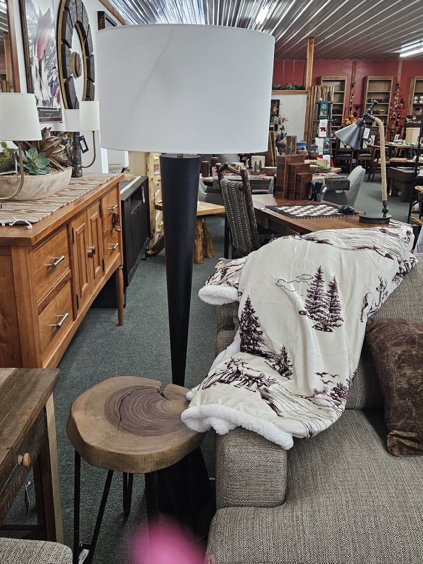 Uttermost Layla Floor Lamp, 63H