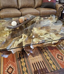 Uttermost Center Root Coffee Table 58x38x16H
