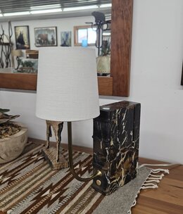 Uttermost Book Mini Lamp, Dark Marble, 16H