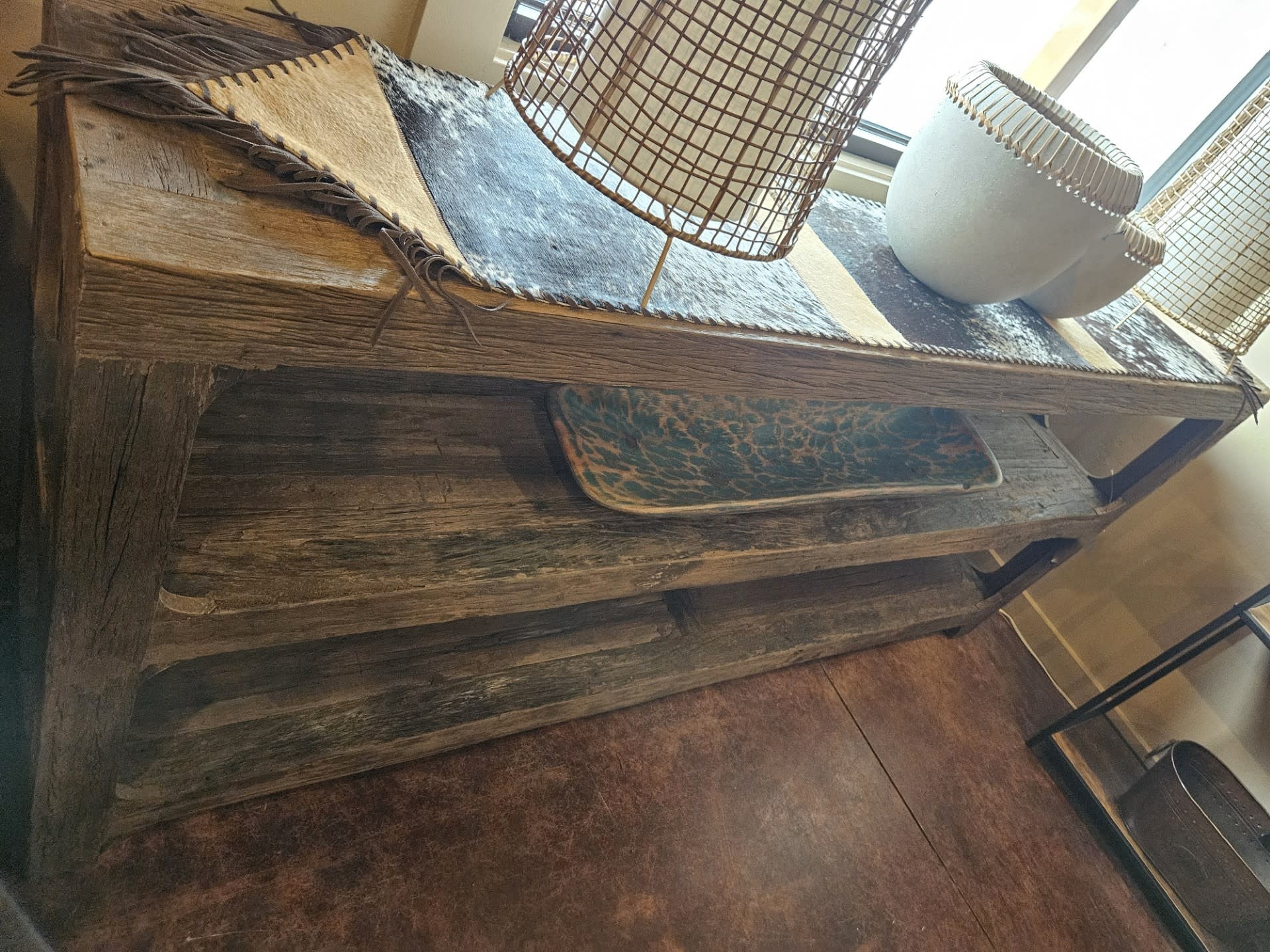 Crestview Hickory Ridge Console Table 80x15x36