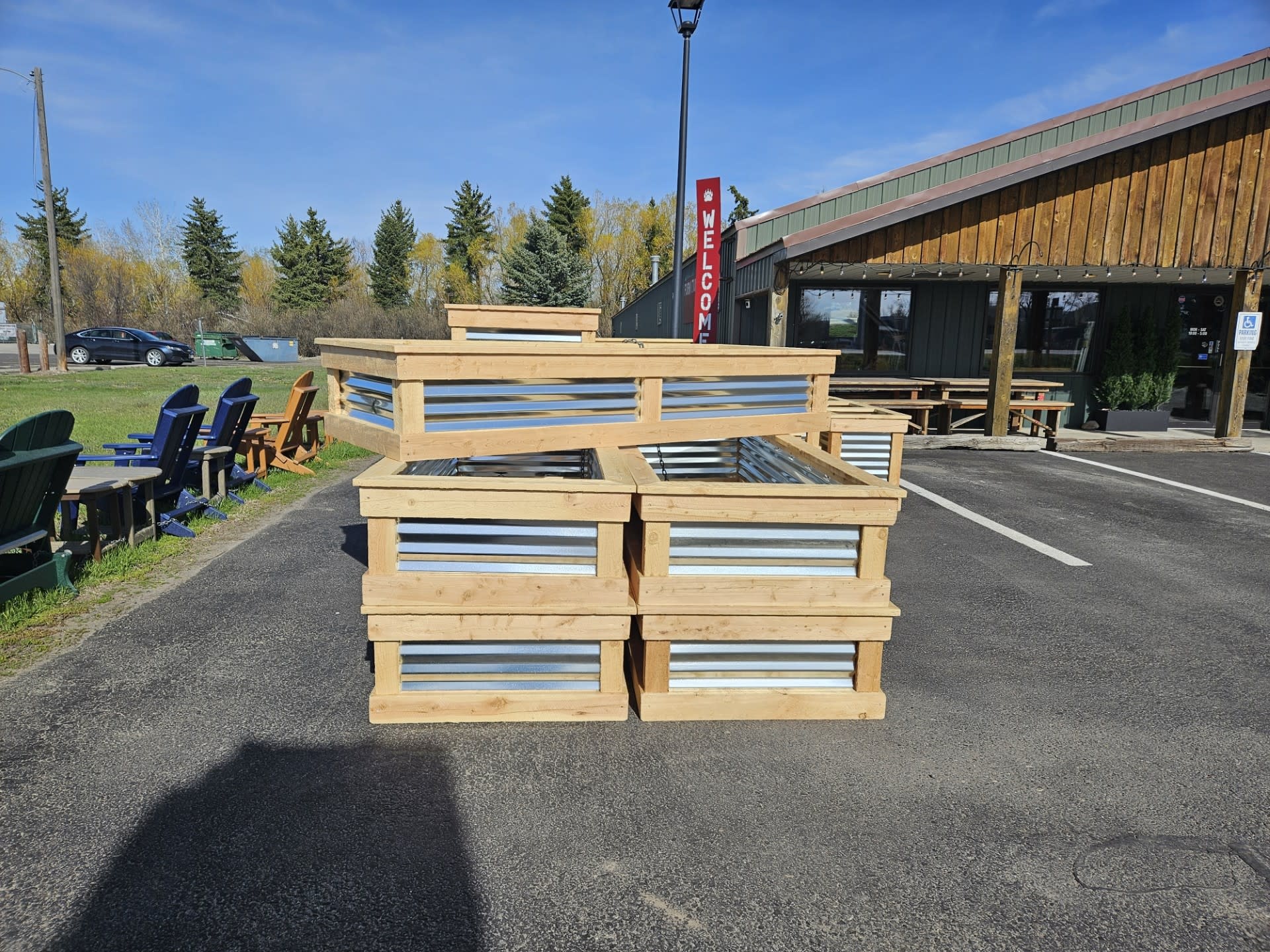 Co-Rustic North 3' x 8' x 16"H  Planter Box