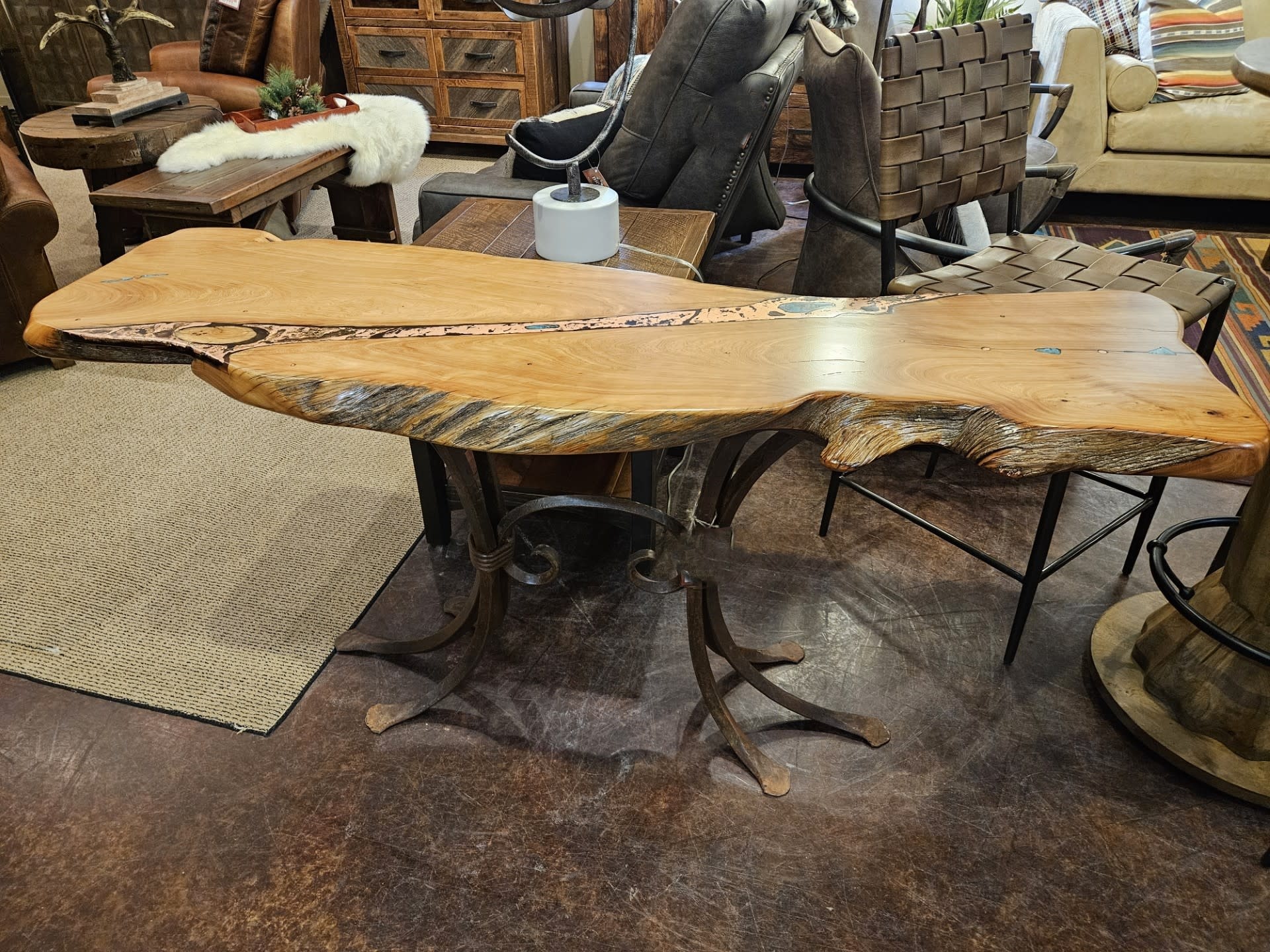 Timeless Timbers Timeless Timbers Prescott Sofa Table (LIve Edge)
