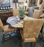HTD Darcy Dining Chair-Warm Brown-21Wx21.5Dx43H