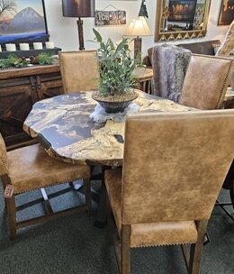 HTD Darcy Dining Chair-Warm Brown-21Wx21.5Dx43H
