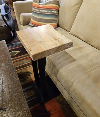 Stone River Sofa Server/Chair Side Table  - Maple