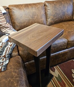 Stone River Sofa Server/Chair Side Table - WALNUT