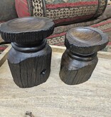 Crestview Barn Post Candleholders Set of 2