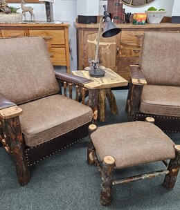 ALBC Hickory Lounge Chair