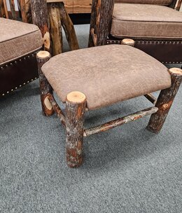 ALBC Hickory Foot Ottoman 23.5 x 18 x 16H