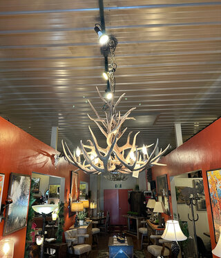 BIG BEAR MD9XL, Mule Deer Antler Chandelier 9 Lights BIG BEAR MD9XL, Mule Deer Antler Chandelier 9 Lights