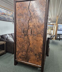 Artisans Copper Wine Cabinet 40x22x83.5H
