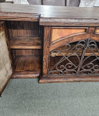 Artisans Copper Inlay Buffet 84X22x36H