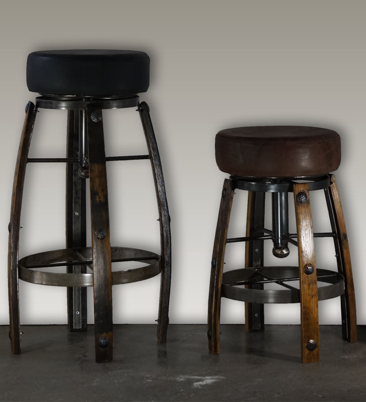Artisans Swivel Tequila Stave Bar Stool - 30" H
