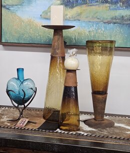 Artisans Reversible Glass Cone- SMALL - 7x19H