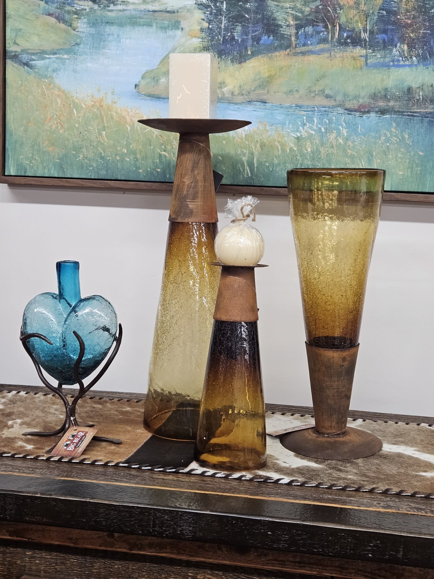 Artisans Reversible Glass Cone - MEDIUM -8x22H