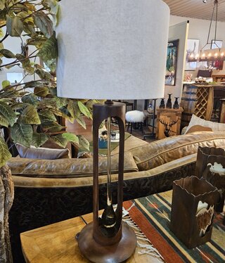 Artisans Arched Glass Tear Drop Table Lamp