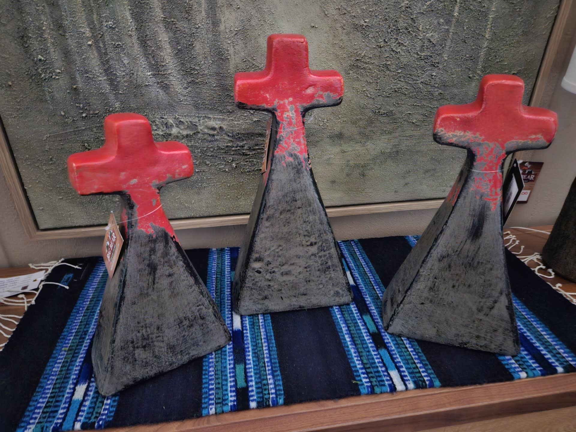 Artisans Old World Red/Brown Clay Cross-MEDIUM 8x4x16