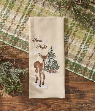 Park Design Silent Night Dishtowel (Deer)