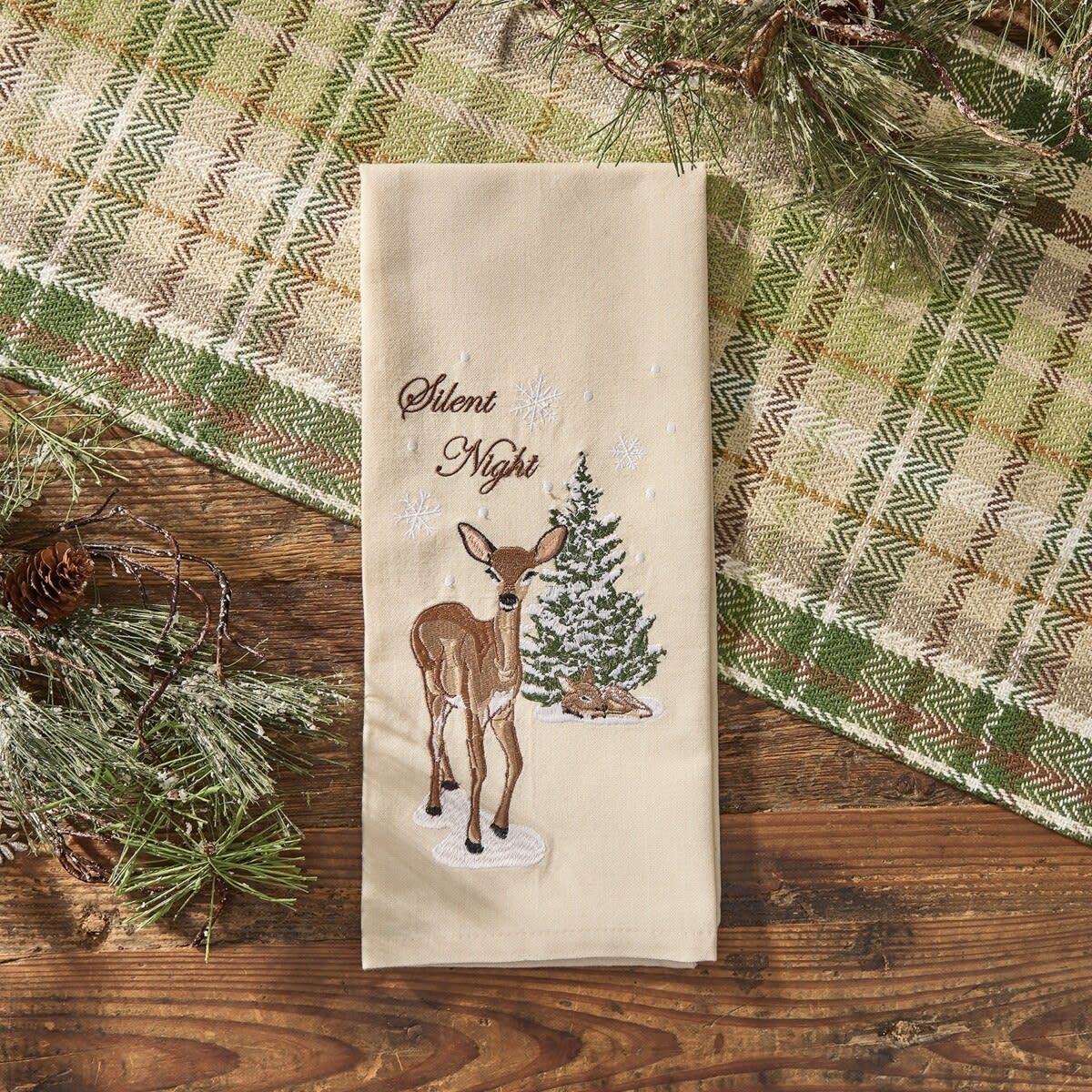 Park Design Silent Night Dishtowel (Deer)