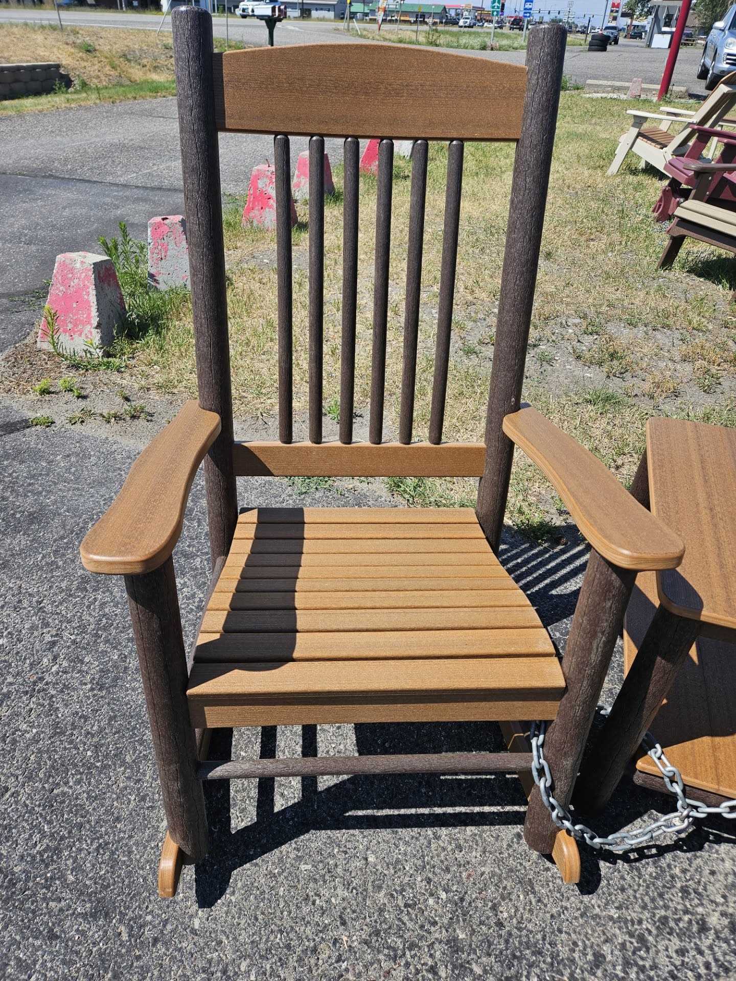 ALBC Poly LOG Like Rocking Chair