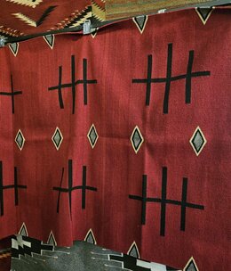 Co-Escalante Zapotec "Double Cross Red" 4x6  ER14833