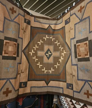 Co-Escalante Zapotec "1900's Crystal Antique" 6.5x10  ER0125