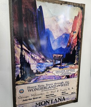 Classic Outdoor Magazines #40 Tour West 17x26 Metal/Wood Sign