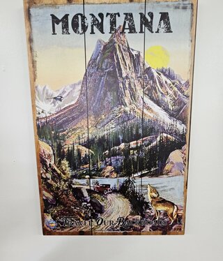 Classic Outdoor Magazines #24 Travel Backroads 12x18 Wood Sign
