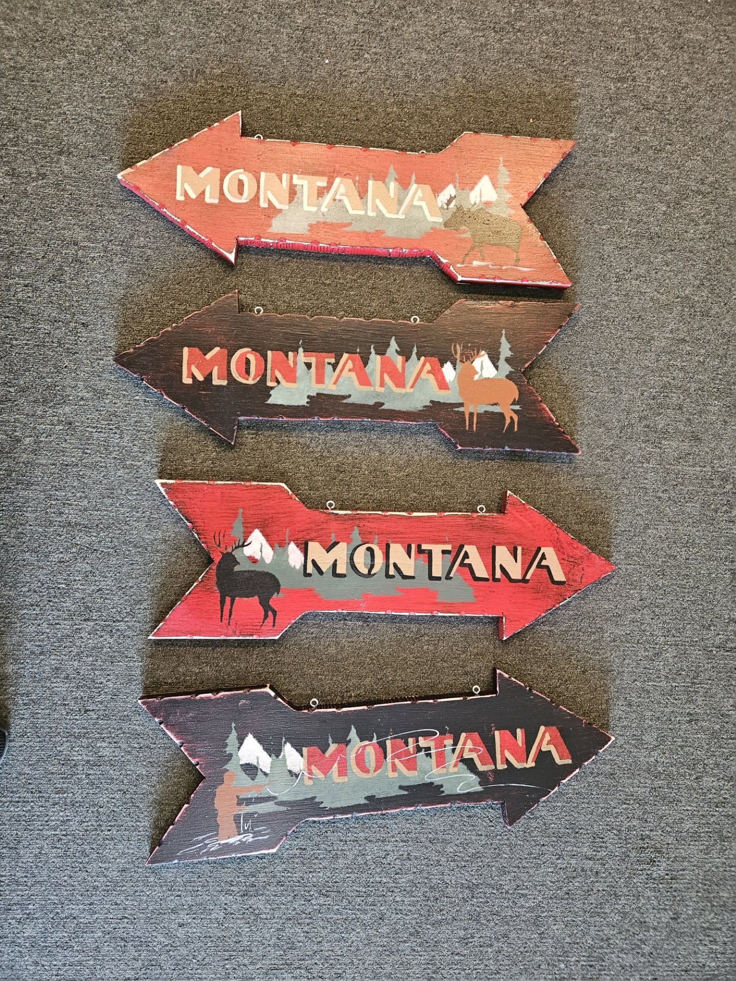 S Stocklin Hand Painted Arrow