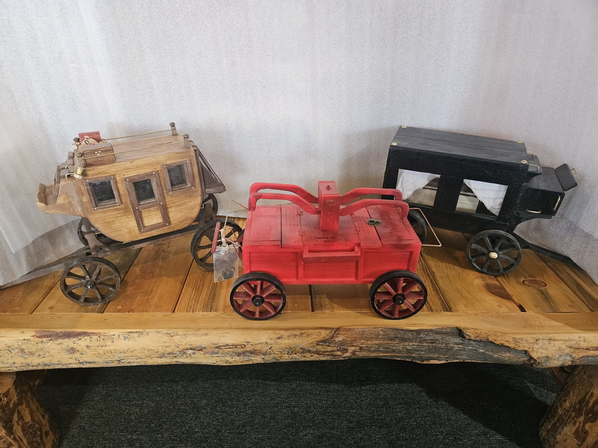 MCE Industries Wood Bank (Old Fashioned Stage Coach)