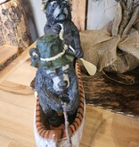 MCE Industries 18" Fishing Bears in Canoe