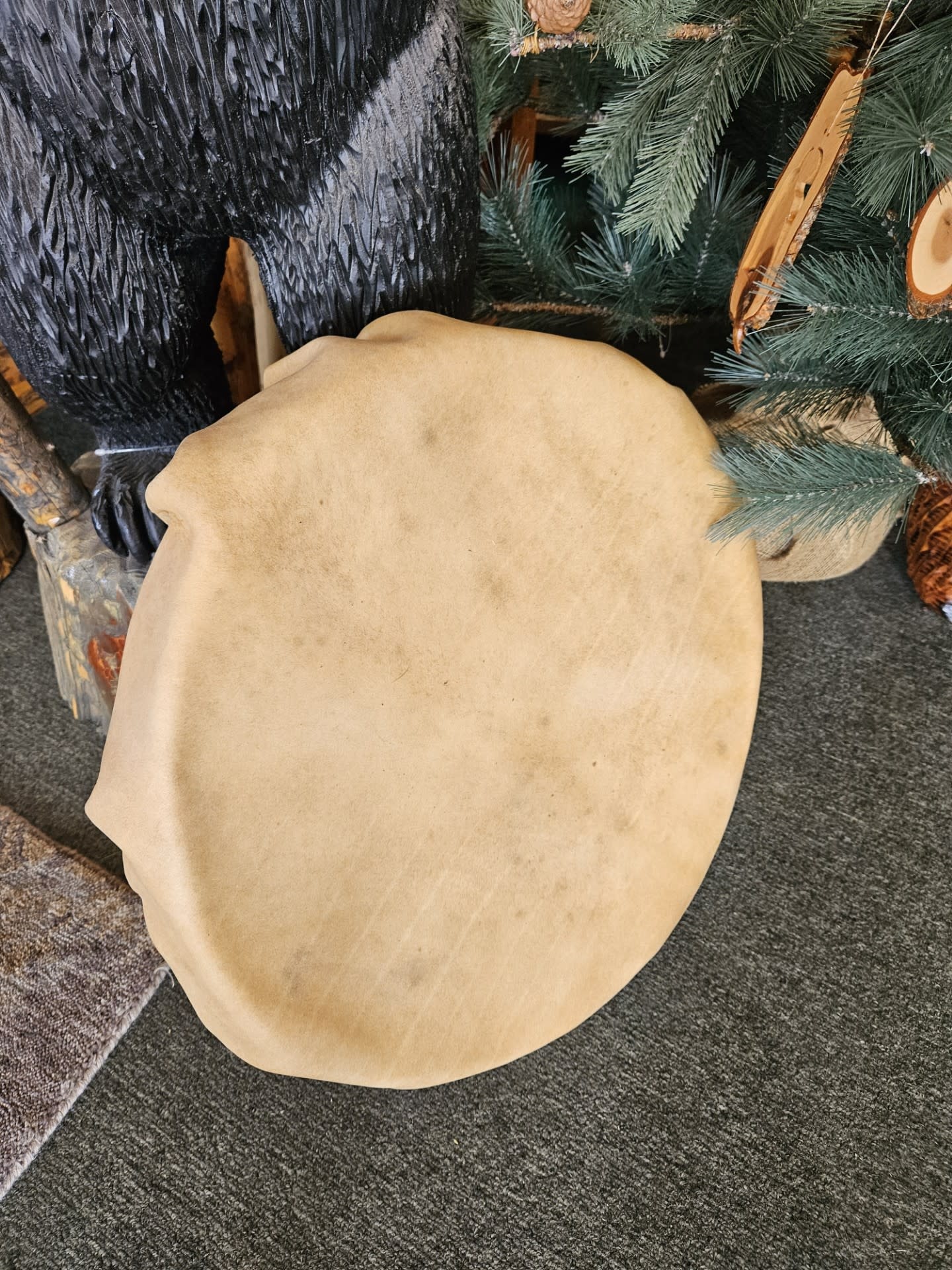 Kevan Peterson Handmade Buffalo Peace or Sweat Drum